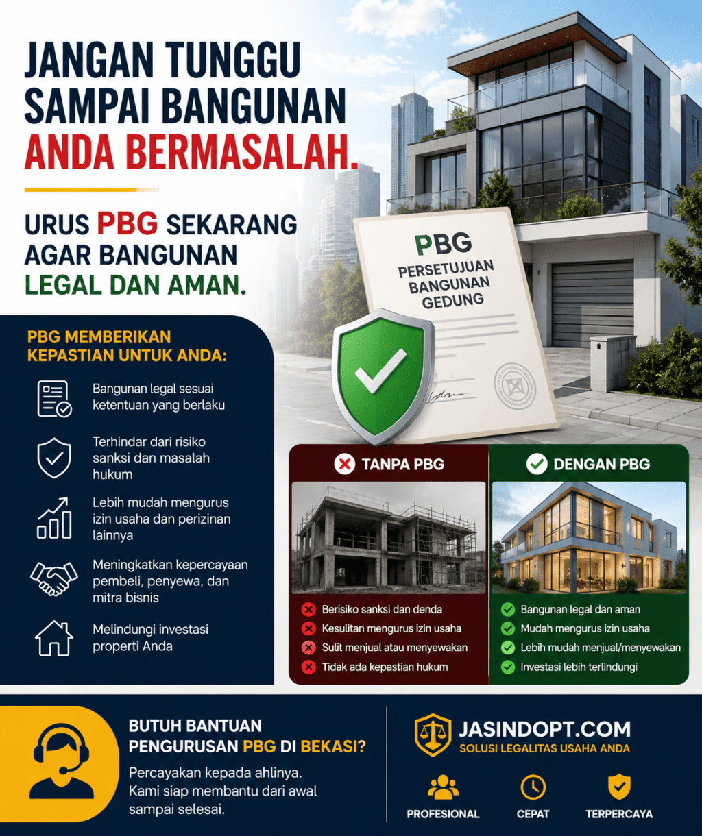 Jangan Tunggu Sampai Bangunan Anda Bermasalah. Urus PBG Sekarang Agar Bangunan Legal dan Aman.